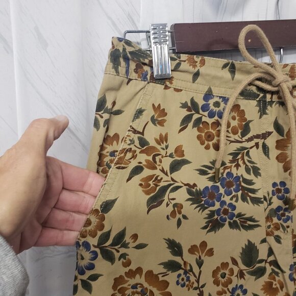Lauren Ralph Lauren Floral Ankle Pants - Tan and Brown - Picture 2 of 13